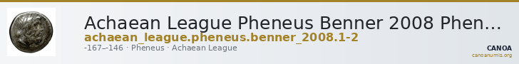 Achaean League Pheneus Benner 2008 Pheneos 1-2 — CANOA