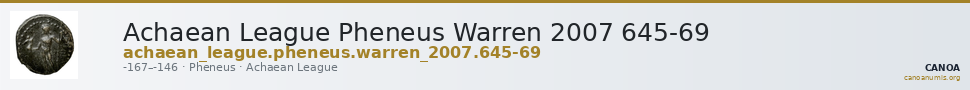 Achaean League Pheneus Warren 2007 645-69 — CANOA