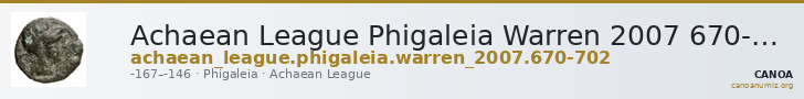 Achaean League Phigaleia Warren 2007 670-702 — CANOA