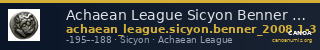 Achaean League Sicyon Benner 2008 Sikyon 1-3 — CANOA