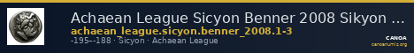 Achaean League Sicyon Benner 2008 Sikyon 1-3 — CANOA