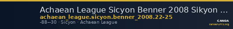 Achaean League Sicyon Benner 2008 Sikyon 22-25 — CANOA