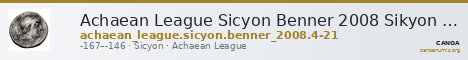 Achaean League Sicyon Benner 2008 Sikyon 4-21 — CANOA