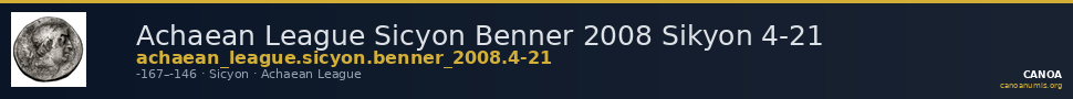 Achaean League Sicyon Benner 2008 Sikyon 4-21 — CANOA
