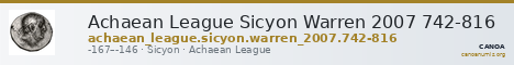 Achaean League Sicyon Warren 2007 742-816 — CANOA