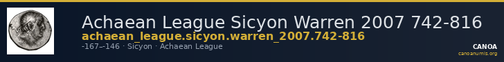 Achaean League Sicyon Warren 2007 742-816 — CANOA