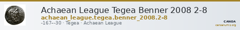 Achaean League Tegea Benner 2008 2-8 — CANOA