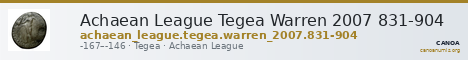 Achaean League Tegea Warren 2007 831-904 — CANOA