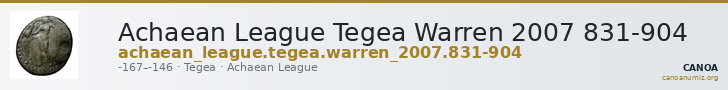 Achaean League Tegea Warren 2007 831-904 — CANOA