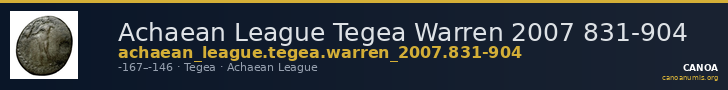 Achaean League Tegea Warren 2007 831-904 — CANOA