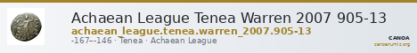 Achaean League Tenea Warren 2007 905-13 — CANOA