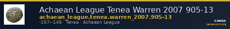 Achaean League Tenea Warren 2007 905-13 — CANOA