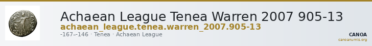 Achaean League Tenea Warren 2007 905-13 — CANOA