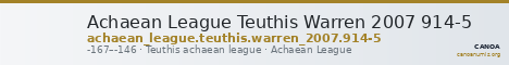 Achaean League Teuthis Warren 2007 914-5 — CANOA