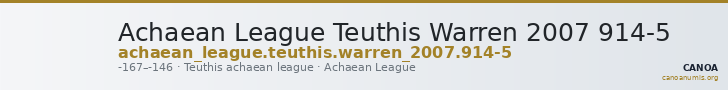 Achaean League Teuthis Warren 2007 914-5 — CANOA