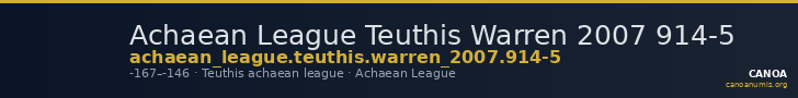 Achaean League Teuthis Warren 2007 914-5 — CANOA