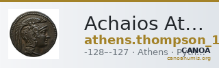Achaios Athens Thompson 1961 411bis, 421-428 — CANOA