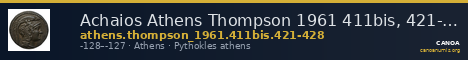 Achaios Athens Thompson 1961 411bis, 421-428 — CANOA