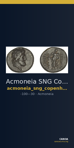 Acmoneia SNG Copenhagen Acmoneia 10-15 — CANOA