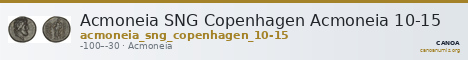 Acmoneia SNG Copenhagen Acmoneia 10-15 — CANOA
