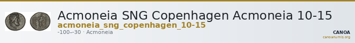 Acmoneia SNG Copenhagen Acmoneia 10-15 — CANOA