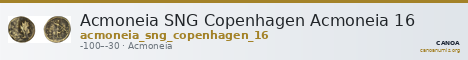 Acmoneia SNG Copenhagen Acmoneia 16 — CANOA