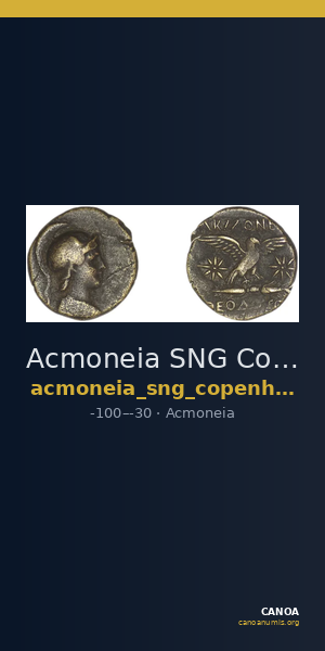 Acmoneia SNG Copenhagen Acmoneia 8-9 — CANOA