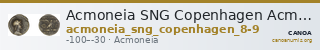Acmoneia SNG Copenhagen Acmoneia 8-9 — CANOA