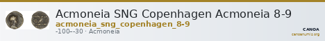 Acmoneia SNG Copenhagen Acmoneia 8-9 — CANOA