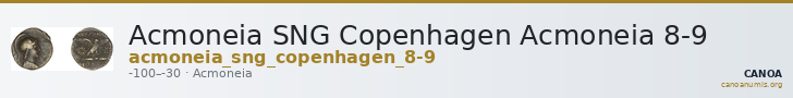 Acmoneia SNG Copenhagen Acmoneia 8-9 — CANOA