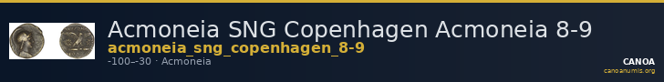 Acmoneia SNG Copenhagen Acmoneia 8-9 — CANOA