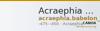Acraephia Babelon 1914 271 — CANOA