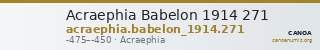 Acraephia Babelon 1914 271 — CANOA