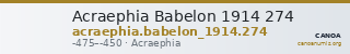 Acraephia Babelon 1914 274 — CANOA