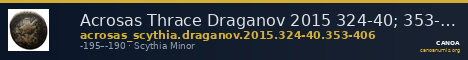 Acrosas Thrace Draganov 2015 324-40; 353-406 — CANOA