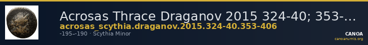 Acrosas Thrace Draganov 2015 324-40; 353-406 — CANOA