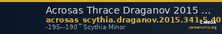 Acrosas Thrace Draganov 2015 341-5; 407-49 — CANOA