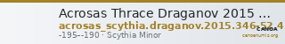 Acrosas Thrace Draganov 2015 346-52; 455-62 — CANOA