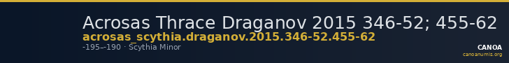 Acrosas Thrace Draganov 2015 346-52; 455-62 — CANOA