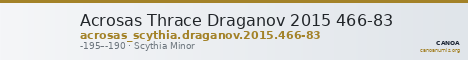 Acrosas Thrace Draganov 2015 466-83 — CANOA
