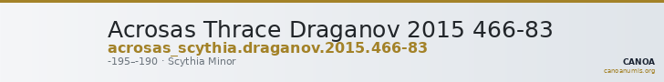 Acrosas Thrace Draganov 2015 466-83 — CANOA