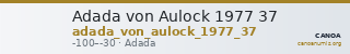 Adada von Aulock 1977 37 — CANOA