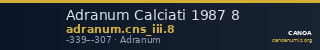 Adranum Calciati 1987 8 — CANOA