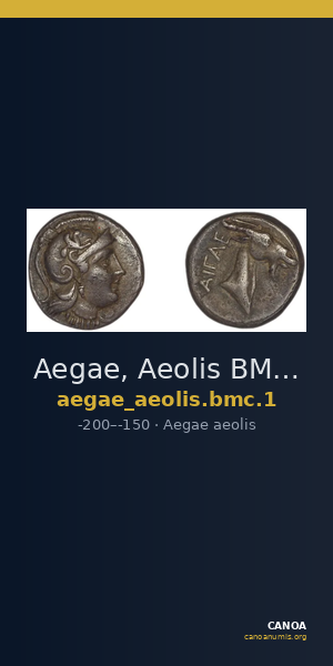 Aegae, Aeolis BMC Aegae 1 — CANOA