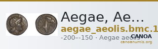 Aegae, Aeolis BMC Aegae 1 — CANOA