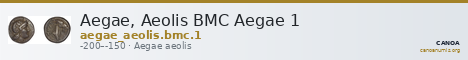 Aegae, Aeolis BMC Aegae 1 — CANOA