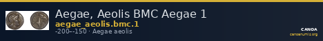 Aegae, Aeolis BMC Aegae 1 — CANOA