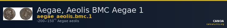 Aegae, Aeolis BMC Aegae 1 — CANOA