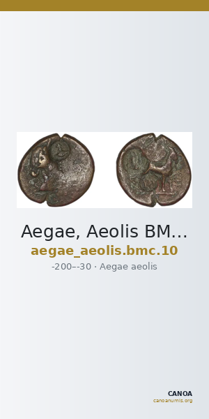 Aegae, Aeolis BMC Aegae 10 — CANOA