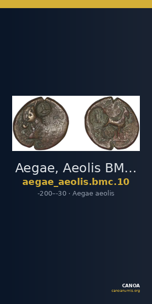Aegae, Aeolis BMC Aegae 10 — CANOA